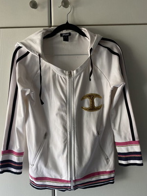 Just Cavalli women's sports jacket M used, white, lightweight with hood