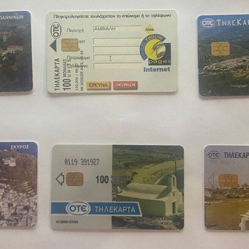 Collectible phone cards like new, pack of 12 euros