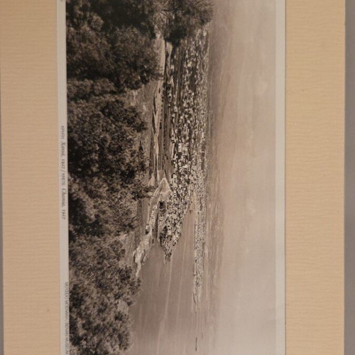Engraving Chania 1927 from Benaki Museum, like new, paper material
