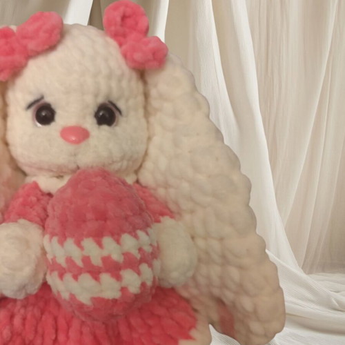Handmade Bunny New Made of Soft Plush Yarn