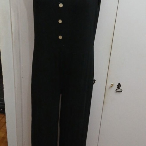 Black women's jumpsuit mako like new, length 96cm from waist to ankle, size S