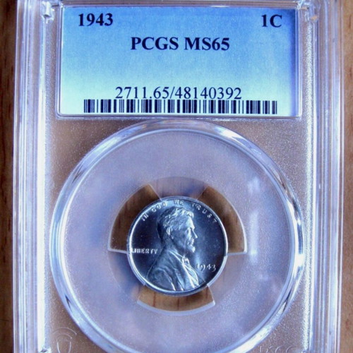 1943 Lincoln Wheat Small Cent MS65 PCGS new