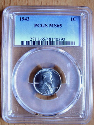 1943 Lincoln Wheat Small Cent MS65 PCGS new