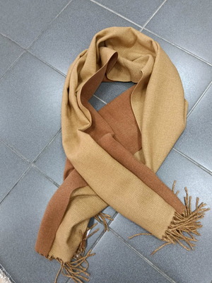 Pashmina new two-tone, 180x68 cm, brown