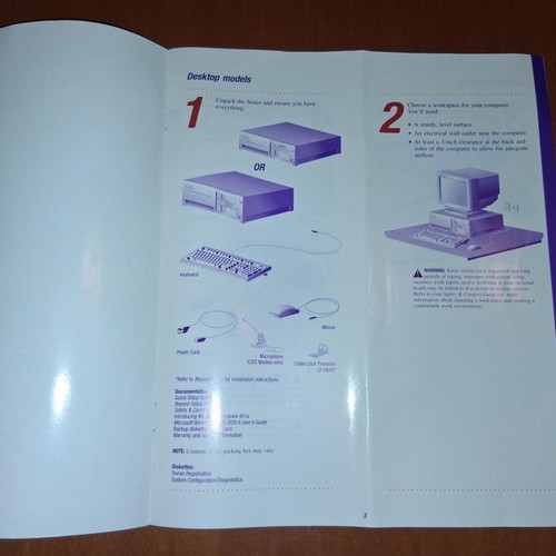 Compaq Quick Setup manual used
