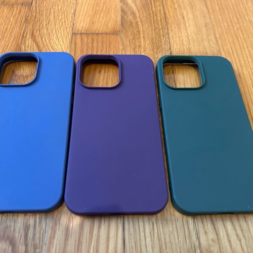 Silicone cases for iPhone 14 Pro Max brand new, 3 colors