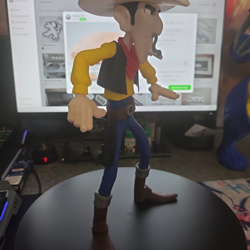 Lucky Luke 3D figure 38cm new, colorful PLA+ print