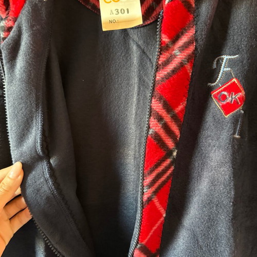 Fleece jacket blue and red new XXL