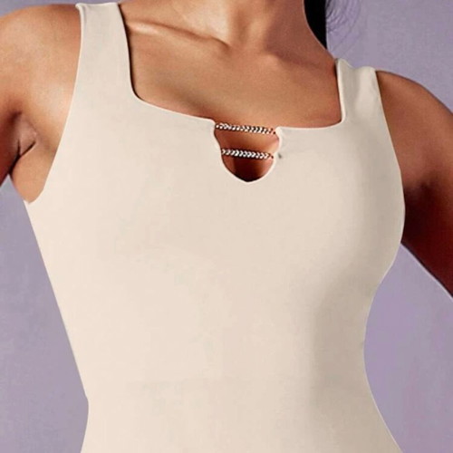 Beige bodycon dress new with tags, size XS