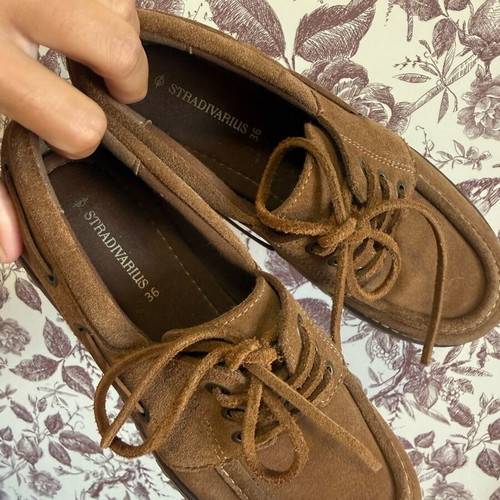 Viral Stradivarius Loafers size 36, genuine leather, like new