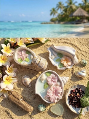 Summer scented plant-based candles Aqua aroma