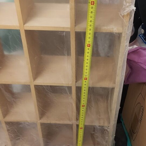 Small wooden shelf, 0.50 x 0.70 m, set of 2