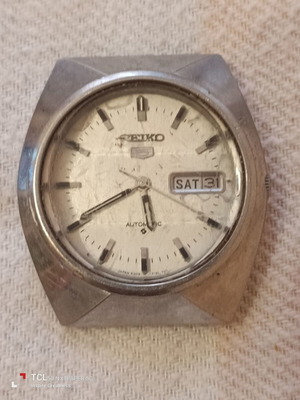 Seiko automatic watch 60s-70s used, men's, white