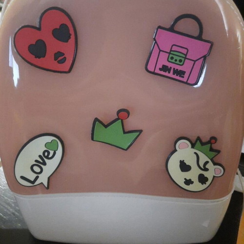 Children's mini backpack pink with hard shell