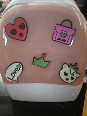 Children's mini backpack pink with hard shell