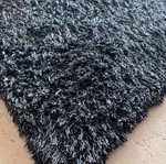 Shaggy rug 323×248 cm like new, dark gray, long pile