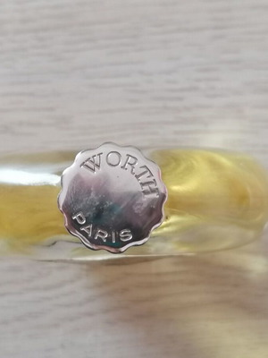 Je Reviens Eau De Cologne used, vintage Lalique Worth bottle