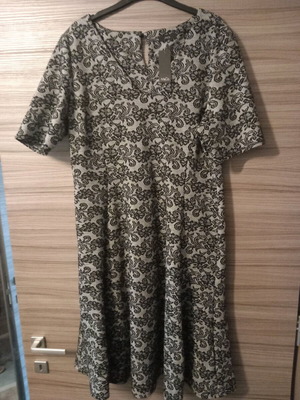 M&Co winter dress new, short sleeve, grey tones, size 48