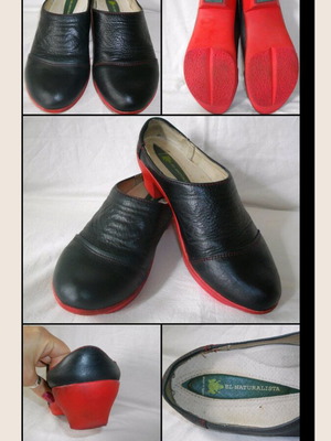 El Naturalista γυναικεία ορθοπεδικά σανδάλια μεταχειρισμένα με κόκκινη σόλα