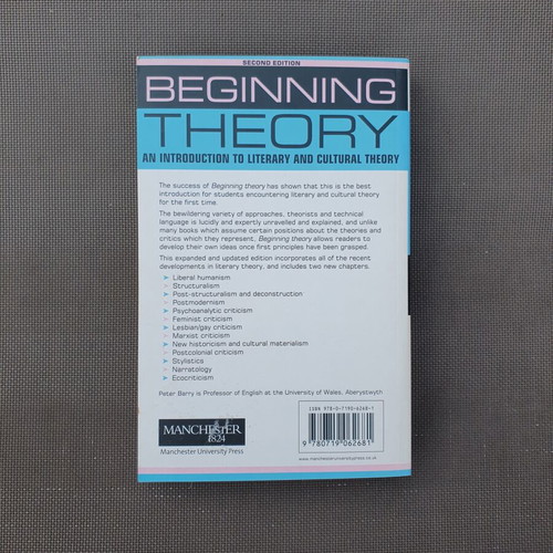 Beginning Theory Second Edition by Peter Barry, literary and cultural theory book