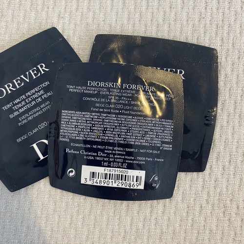 Dior toiletry bag and Forever Dior set like new