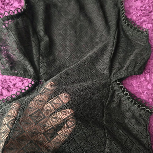 Zara black bodysuit like new, see through, size S