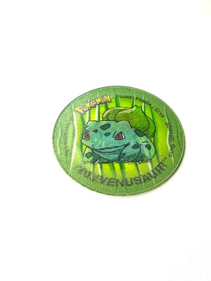 Pokemon tazos tags #02 Bulbasaur 3D like new