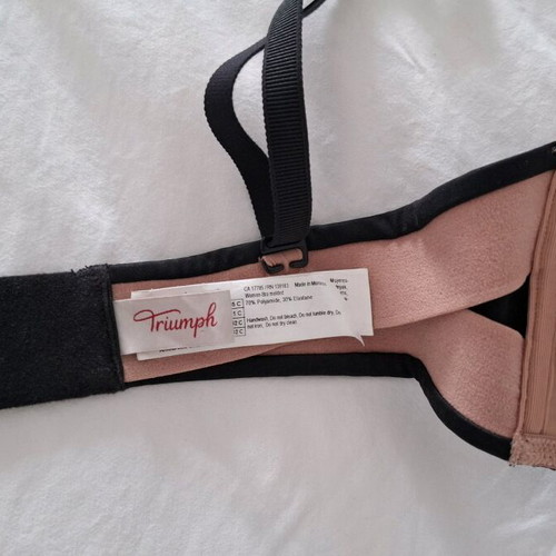 Triumph bra 70C new, black without padding