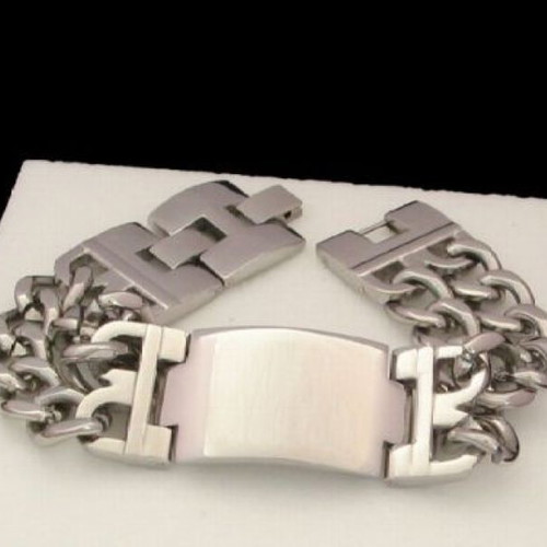 Male stainless steel handcuff bracelet new