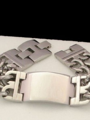 Male stainless steel handcuff bracelet new