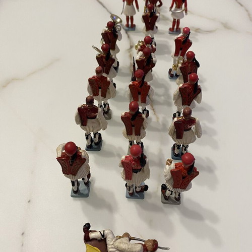 Athina Pal Evzones military figurines used