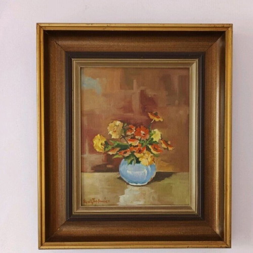Stratis Tambakeras painting 50x45 cm framed like new