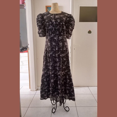 ASOS maxi dress cotton dark gray like new, sizes L/XL