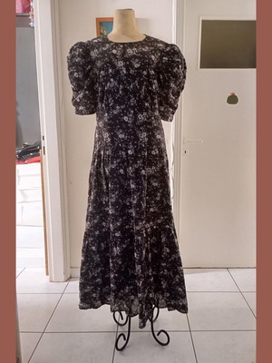 ASOS maxi dress cotton dark gray like new, sizes L/XL
