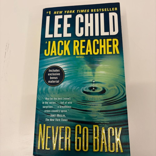 Jack Reacher: Never Go Back like new English book