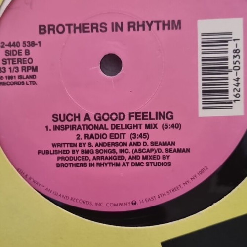 Brothers in Rhythm vinyl used
