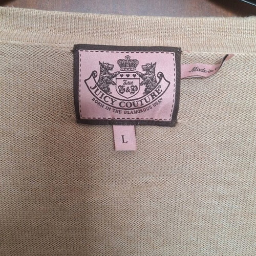Juicy Couture cardigan beige new, one size