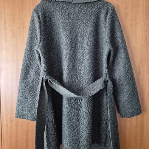 Khaki cardigan (fleece) S/M, 3/4 sleeves