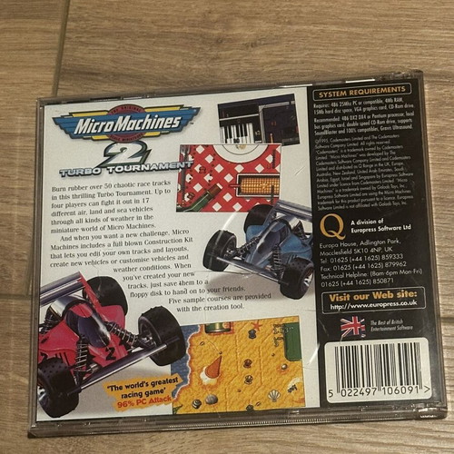 Micro Machines και Destruction Derby PC παιχνίδια σαν καινούργια, σετ 2