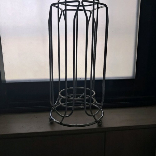Metal coffee capsule holder inox, like new, set of 3