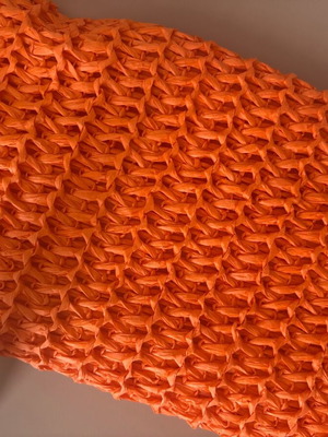 ORANGE WOVEN BAG