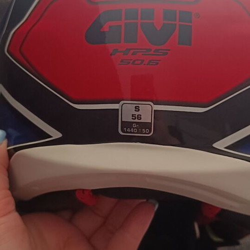 Givi H50.6 Sport helmet like new, Deep Blue/Red, size 56 small
