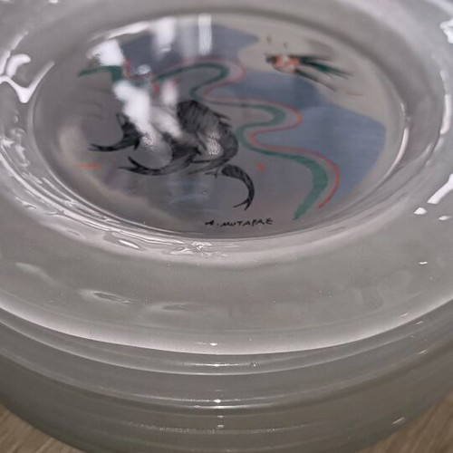 Dimitris Mytaras Collectible Dessert Plates Set of 8 new