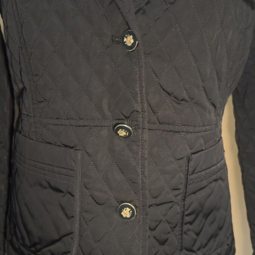 Massimo Dutti quilted jacket used, size M, black