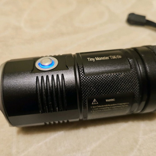 NITECORE Tiny Monster TM06S LED flashlight like new, 4000 Lumens