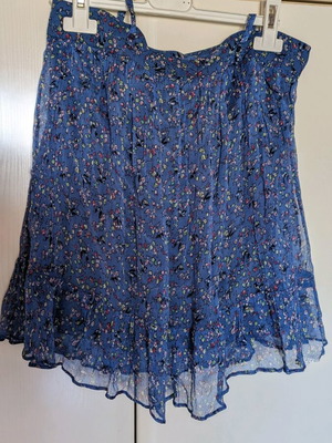 Zara mini skirt like new, transparent silk lined