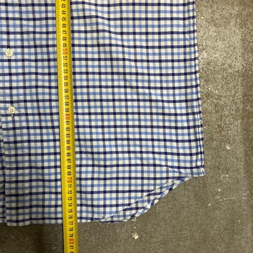 Ralph Lauren Oxford long sleeve shirt, blue white checked, size L