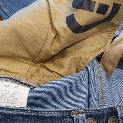 Solid dark blue jeans like new