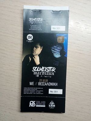 Solmeister hard-copy ticket collectible pack new