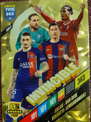 Invincible RAR5 Panini FIFA 365 Adrenalyn XL 2024 card